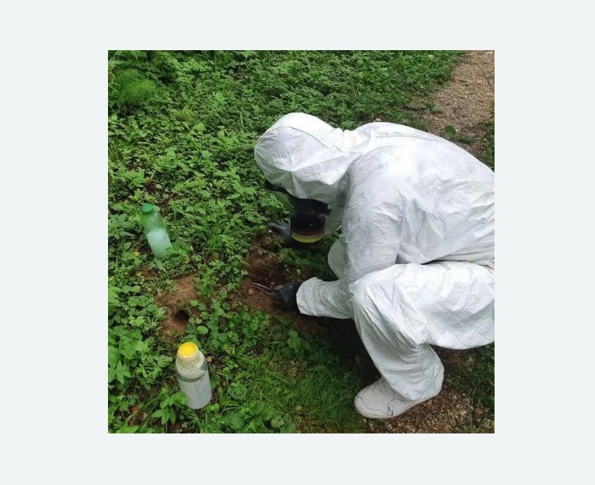 уничтожение кротов на участке в Буинске